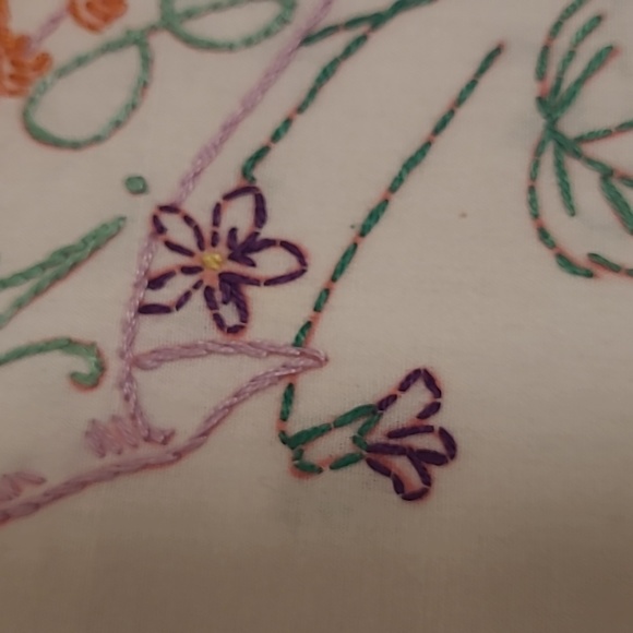 Vintage Hand Stitched New Jersey State Bird & Flower - Picture 5 of 16